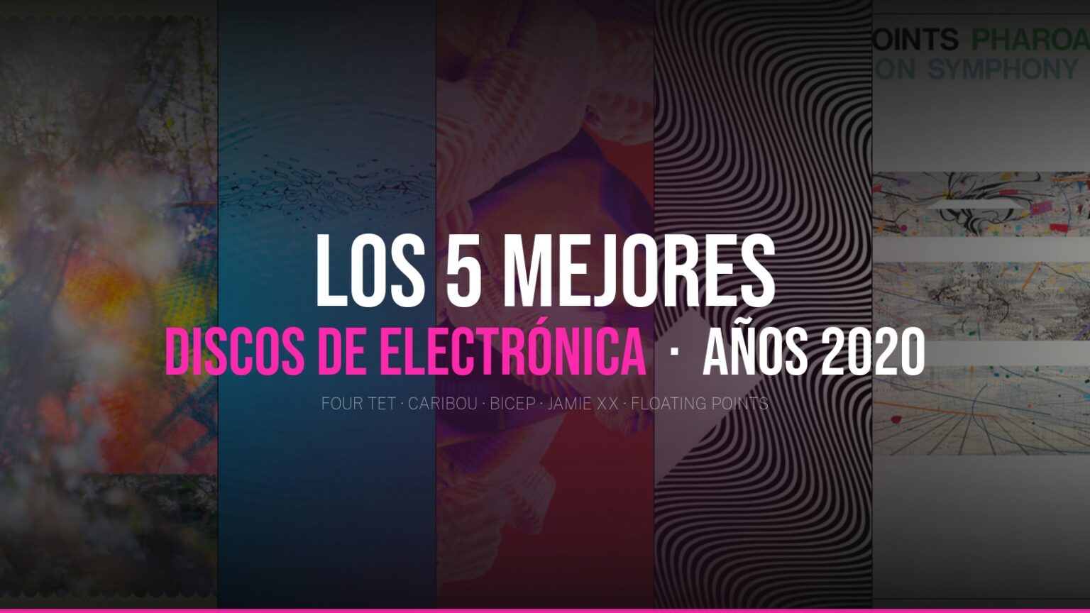 Portadas de Sixteen Oceans, Suddenly, Isles, In Waves y Promises